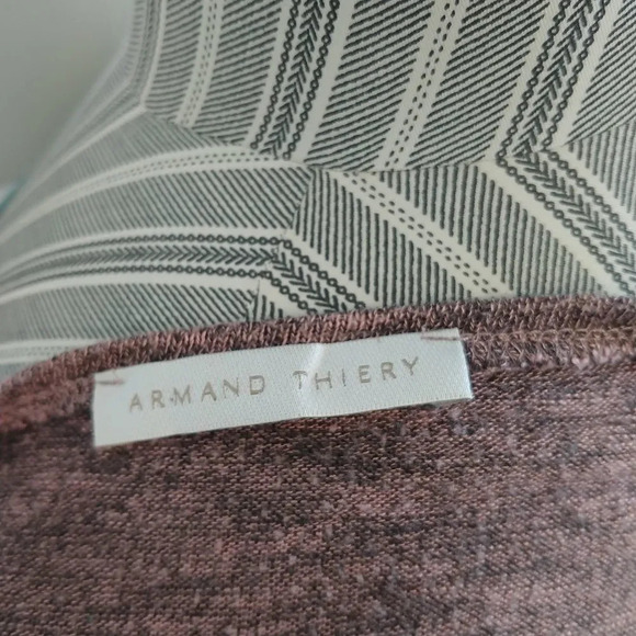 Armand Thiery Knit Shirt with Sheer Accent, L - Picture 5 of 5